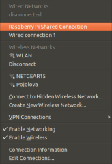 Connect to RPi Shared Connection